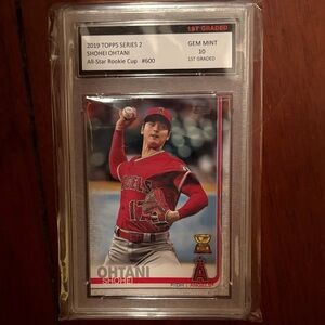 Topps Red Shohei Ohtani Angels Baseball Card